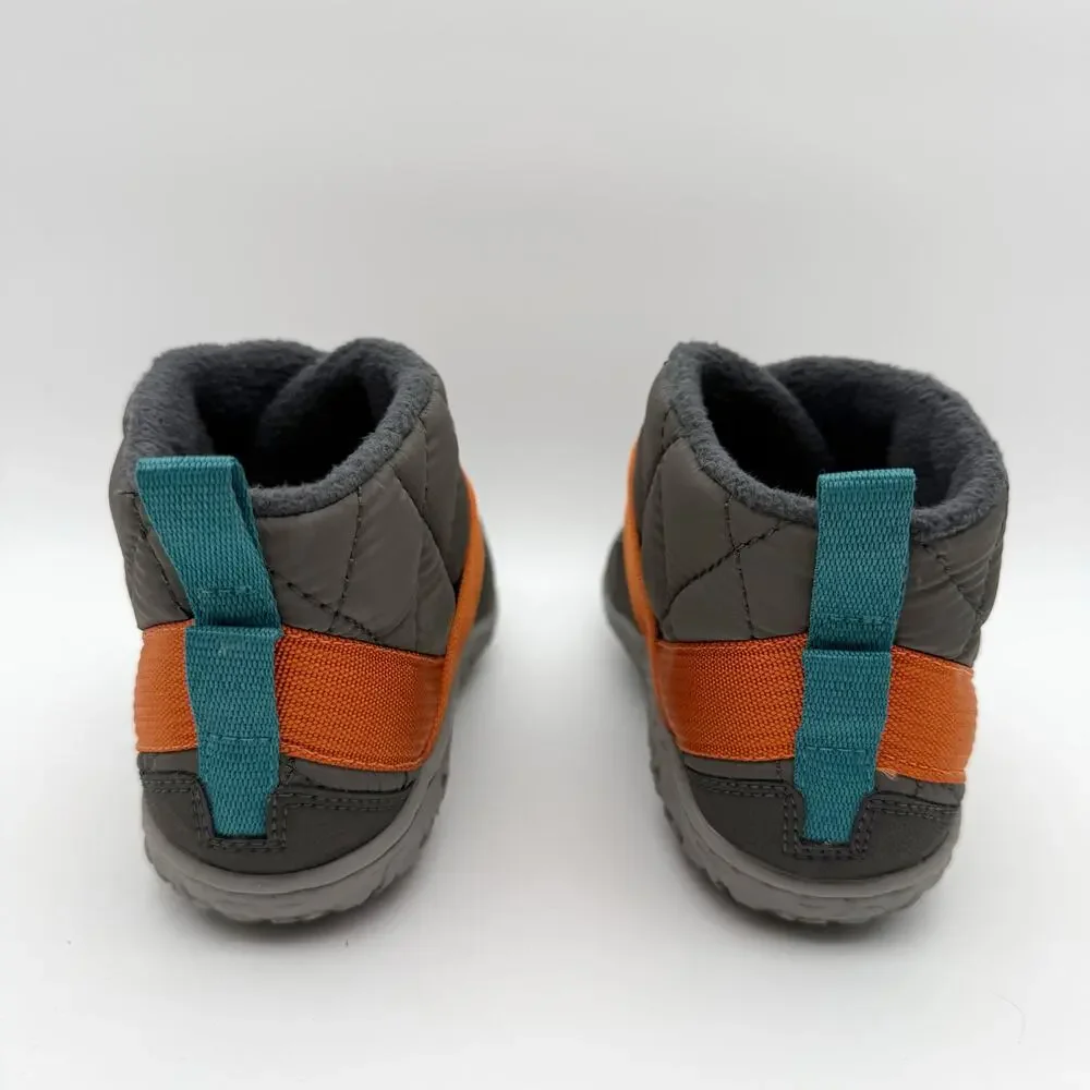 Chaco Kids Ramble Puff Booties US 2.5 M EU 33.5 Grey Orange Water Resistant NIB